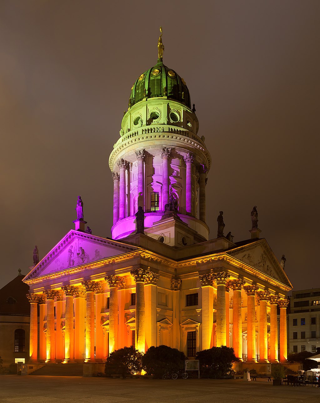 French Cathedral during Festival of Light